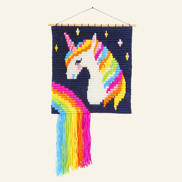 Unicorn Needlepoint Wall Art Kit Goods