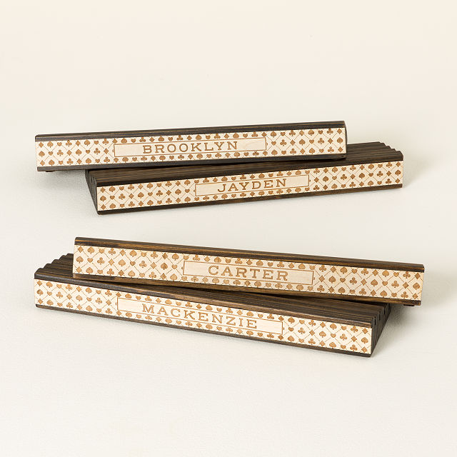 Personalized Playing Card Holder Set Games Goods