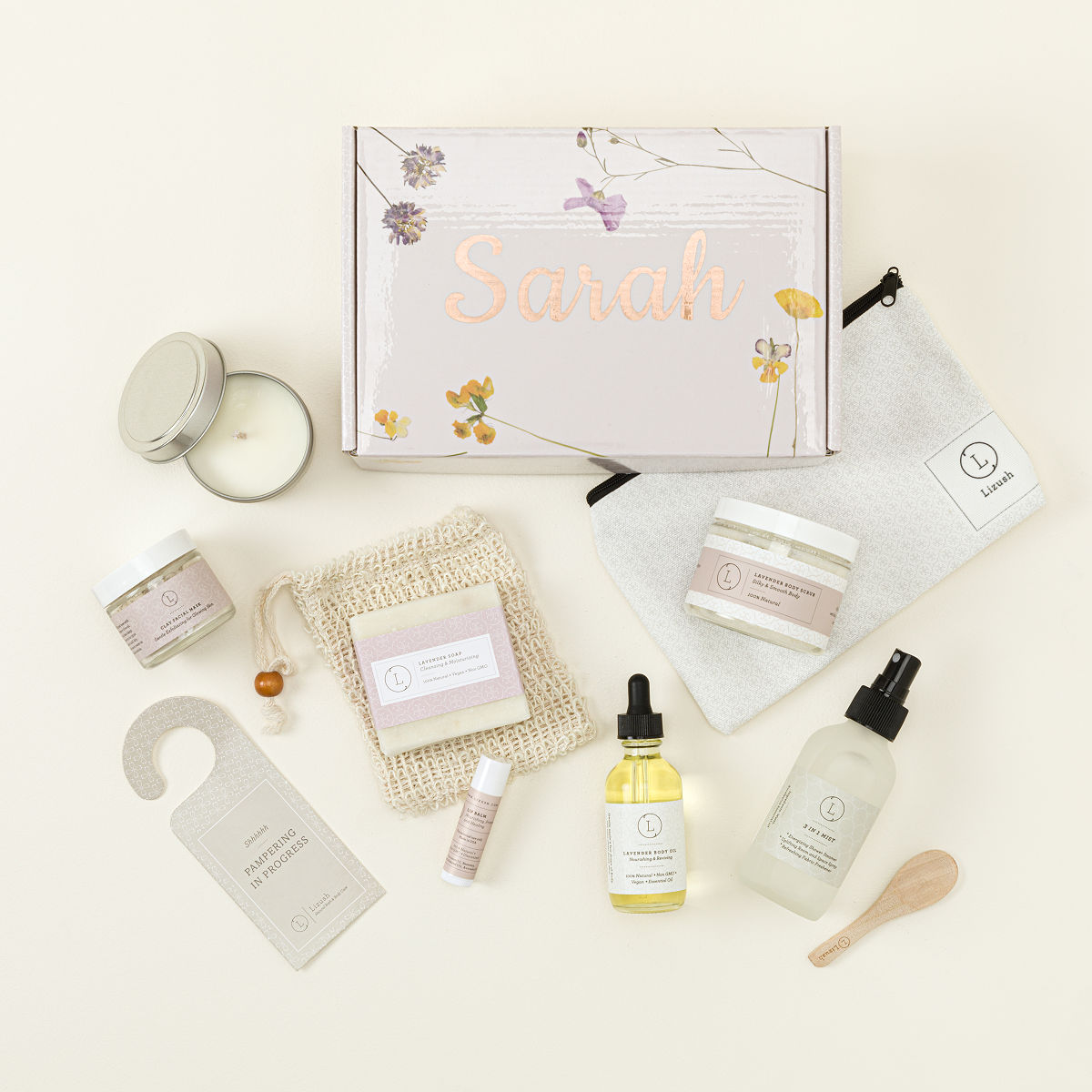 Personalized Self Care Gift Set - Deluxe