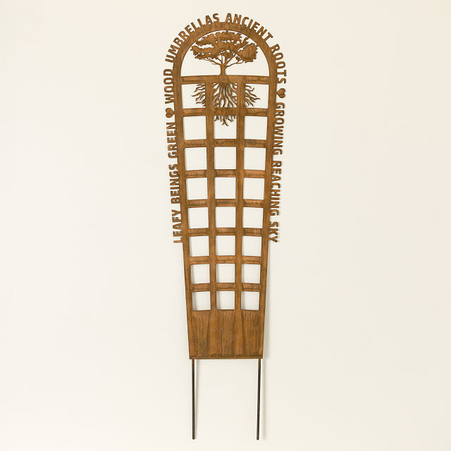 Personalized Outdoor Garden Trellis