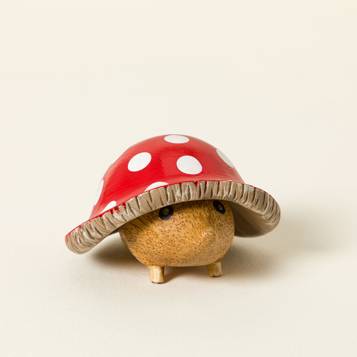 Mushroom Garden Hedgie - Seated Hedgie