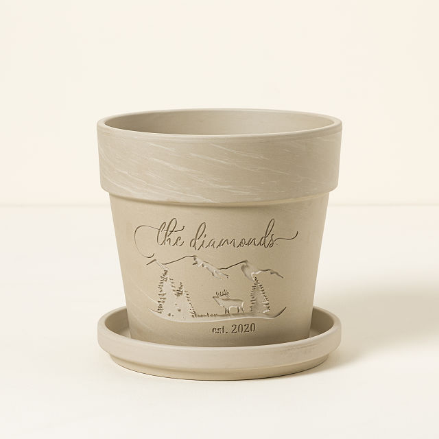 Personalized Clay Flower Pot Custom Plant Pot Goods