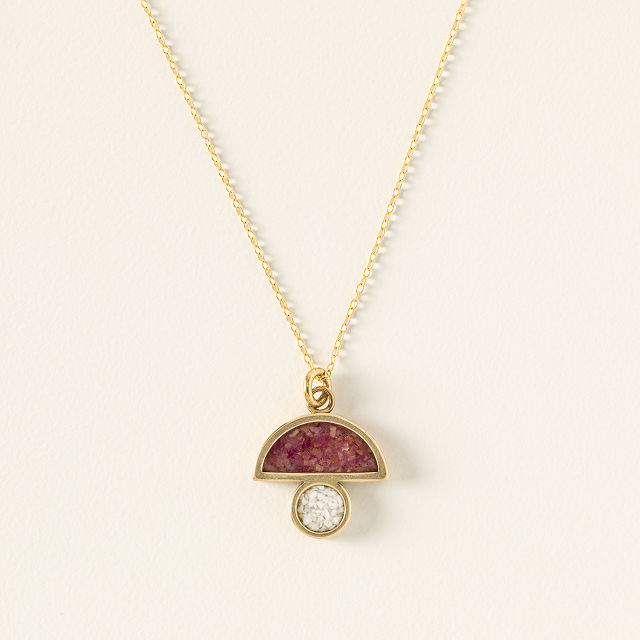 Large Ceramic Mushroom Necklace FINAL SALE main image 0