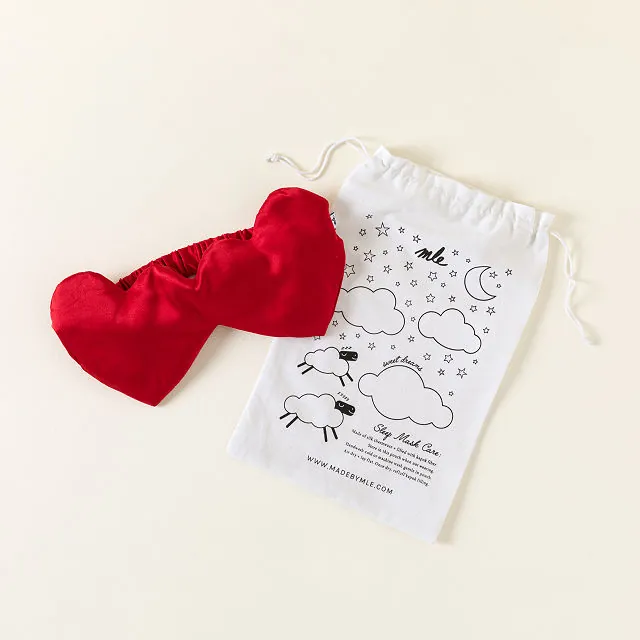 Heart Eyes Sleep Mask Silk Sleep Mask Goods