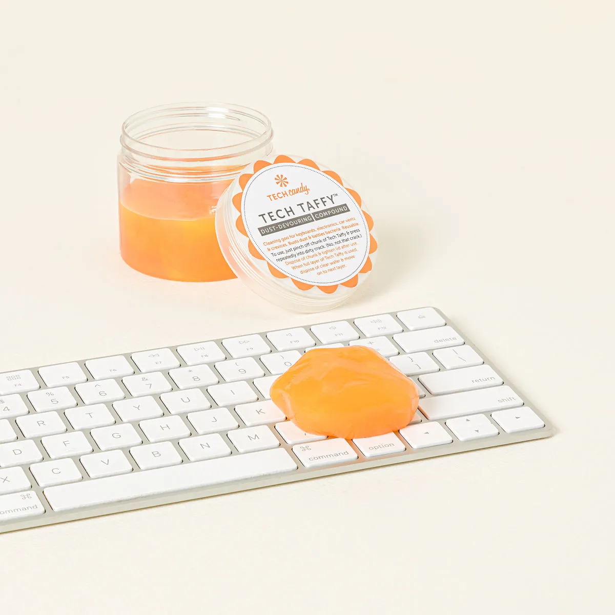 Tech Taffy Desk Duster reusable cleaning gel for keyboards and electronics