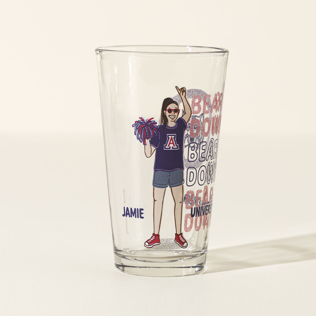 Show Your Spirit Personalized College Pint - University of Arizona