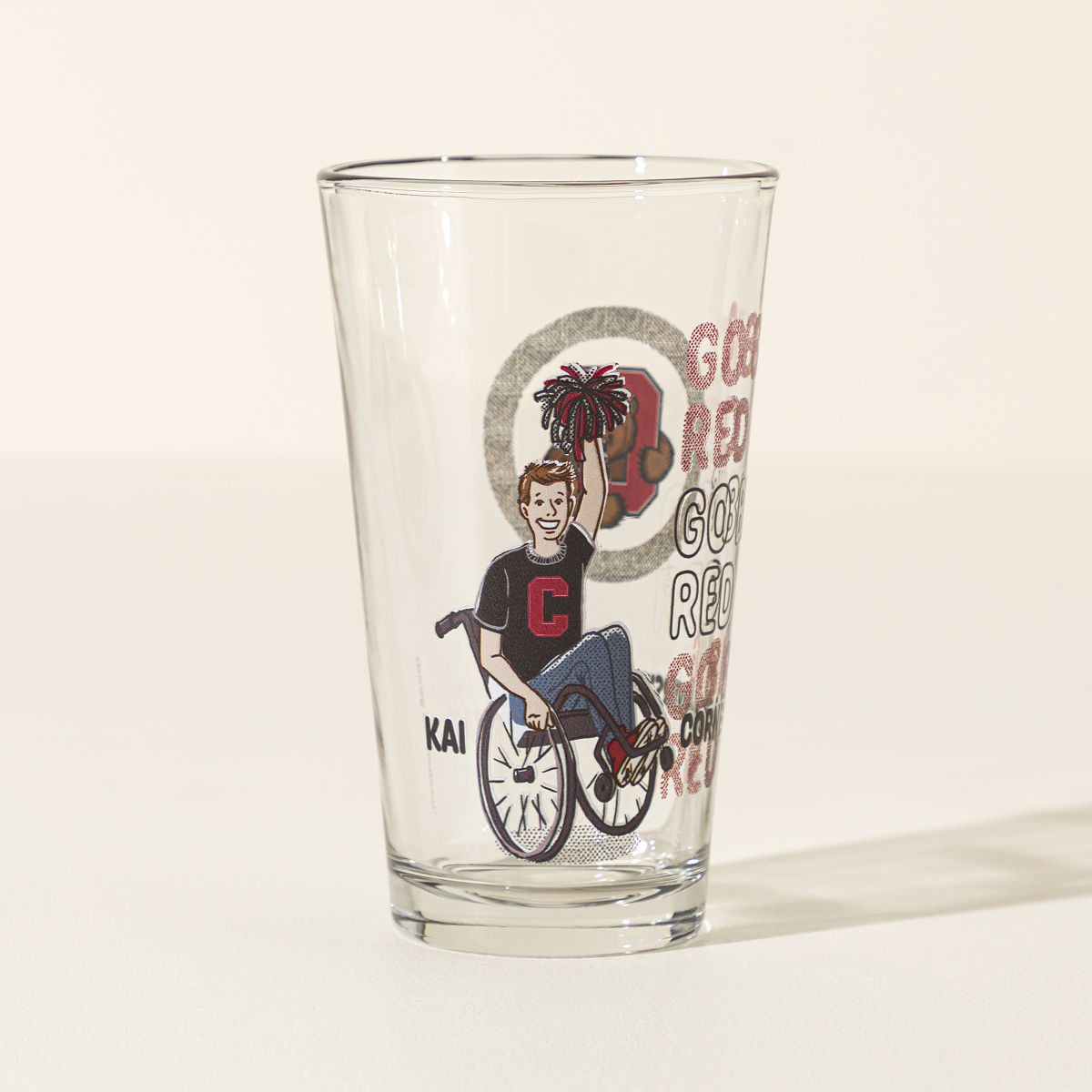 Show Your Spirit Personalized College Pint - Cornell University