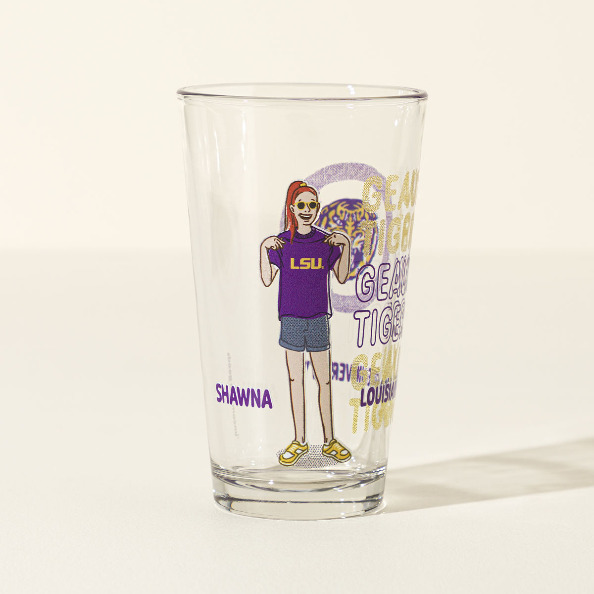 Show Your Spirit Personalized College Pint - Louisiana State University