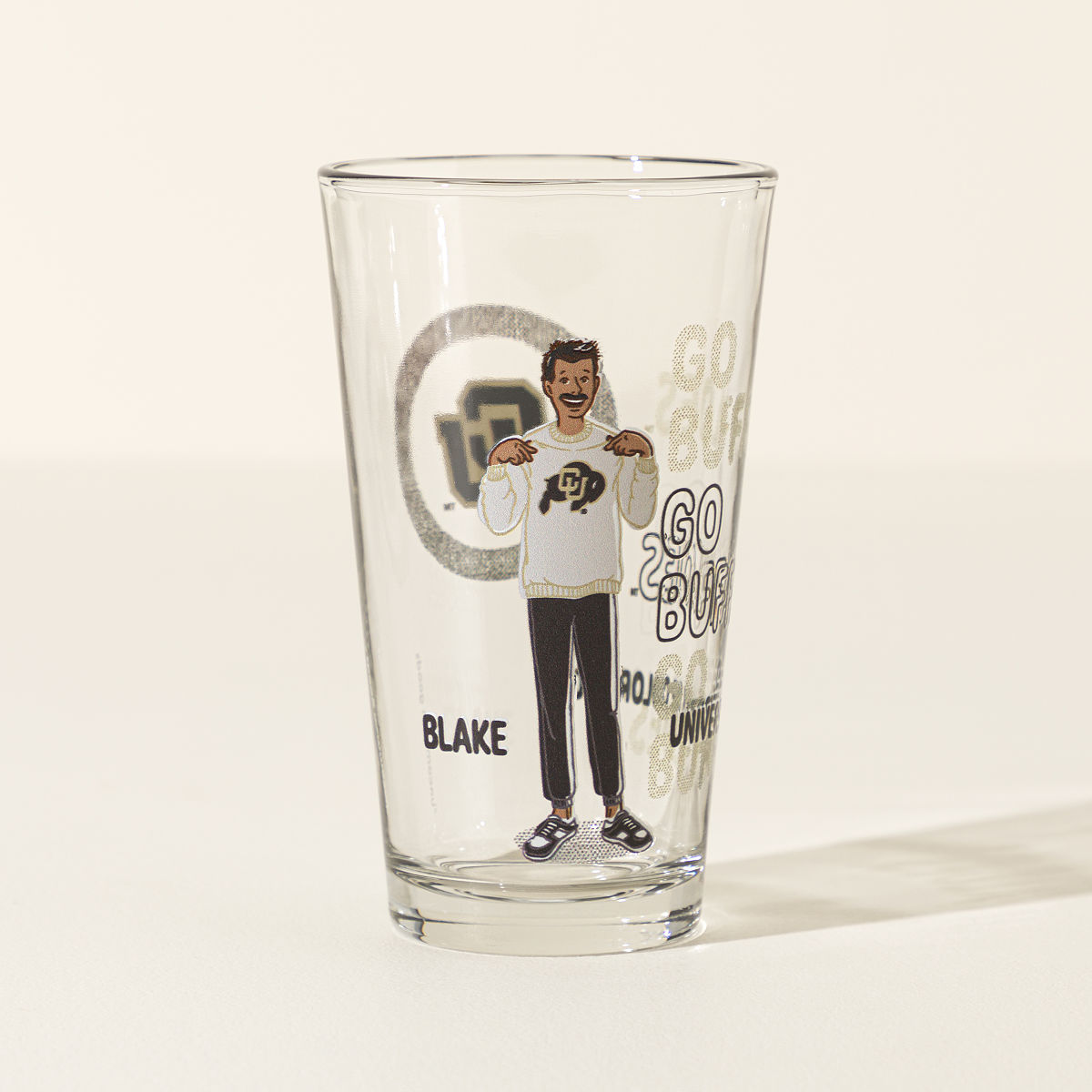 Show Your Spirit Personalized College Pint - University of Colorado
