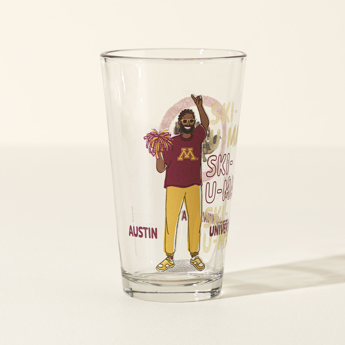 Show Your Spirit Personalized College Pint - University of Minnesota