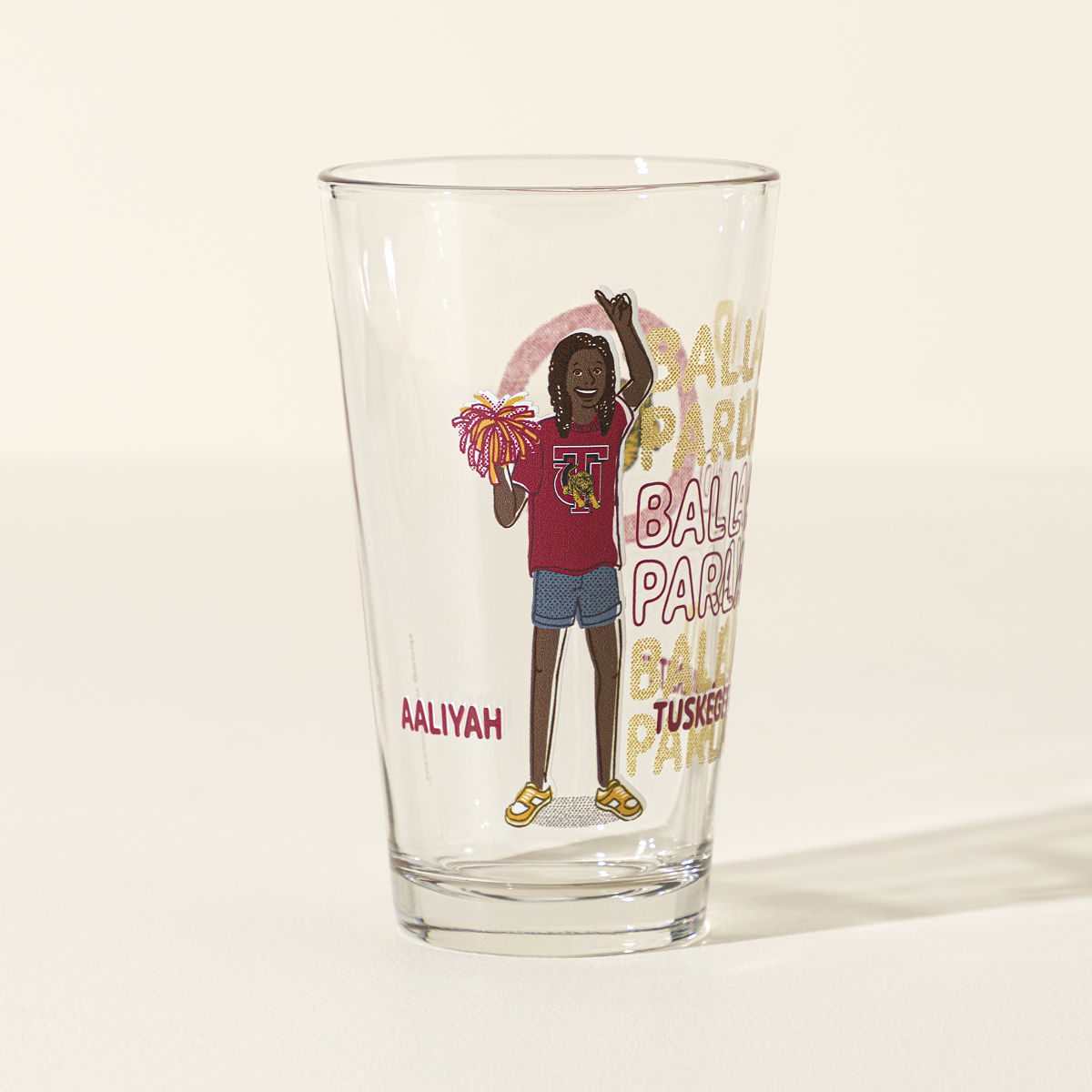 Show Your Spirit Personalized College Pint - Tuskegee University