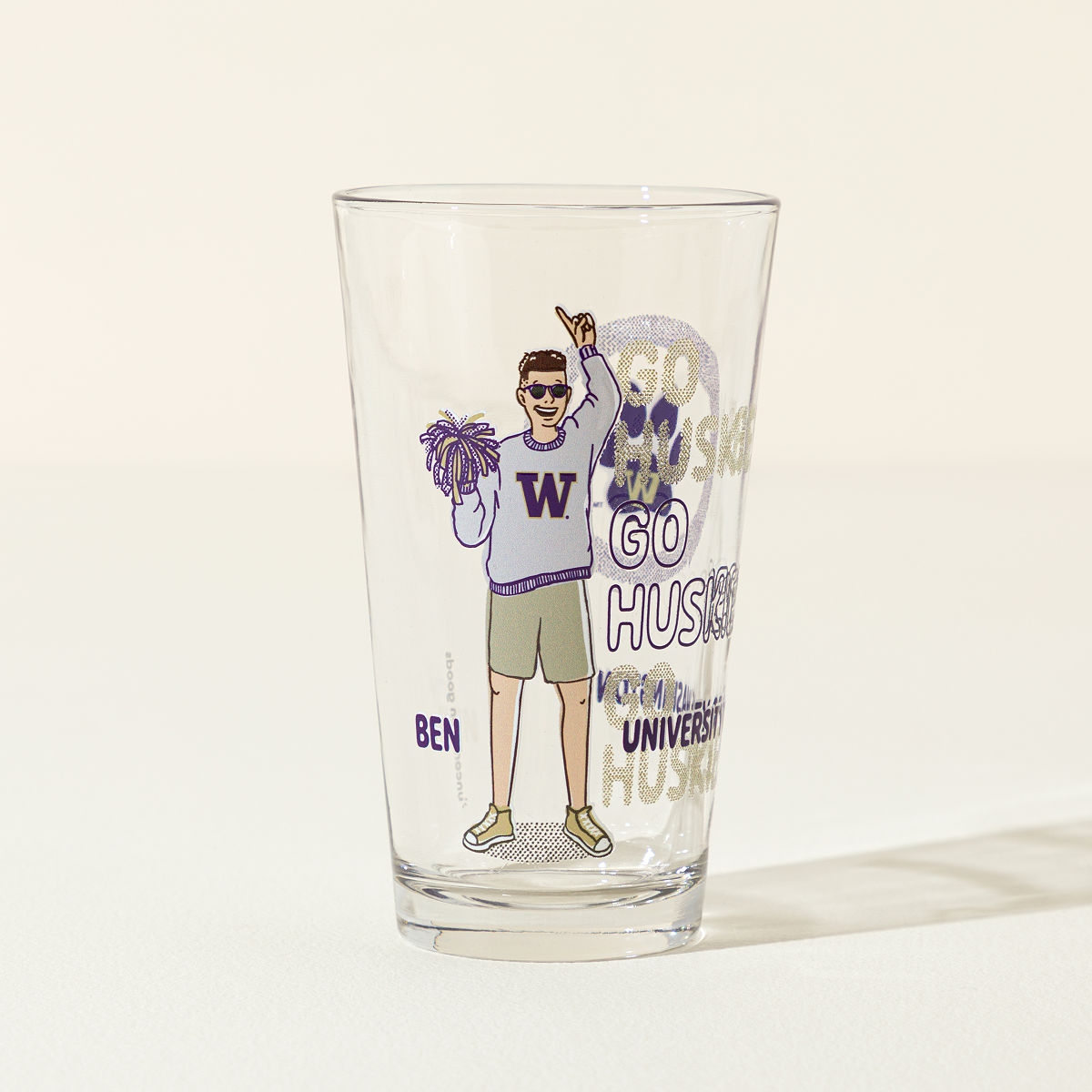 Show Your Spirit Personalized College Pint - University of Washington
