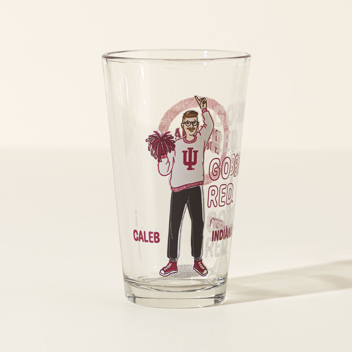 Show Your Spirit Personalized College Pint - Indiana University