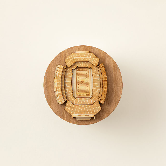 College Football Stadium Sculpture Candle