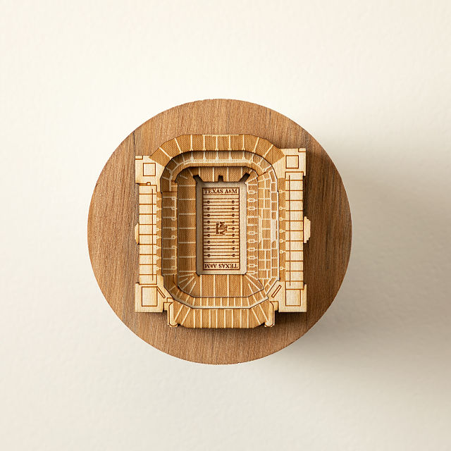 College Football Stadium Sculpture Candle