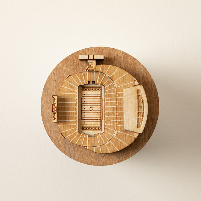 College Football Stadium Sculpture Candle