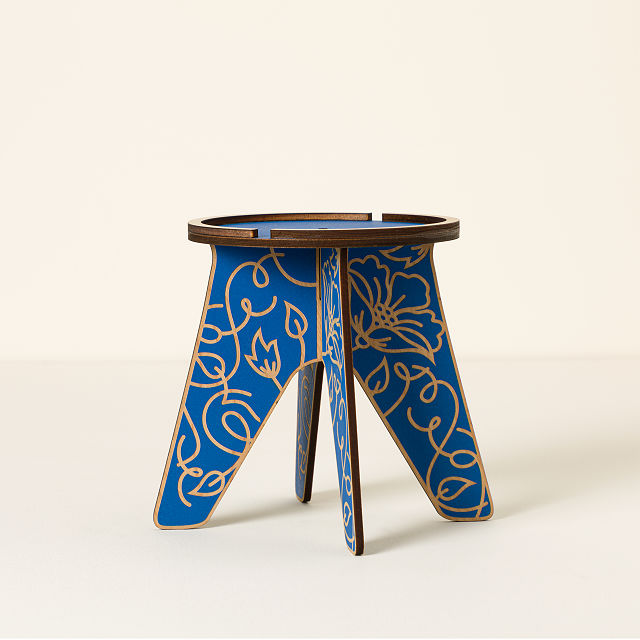 Hand Painted Flower Pot Stand Plants Goods