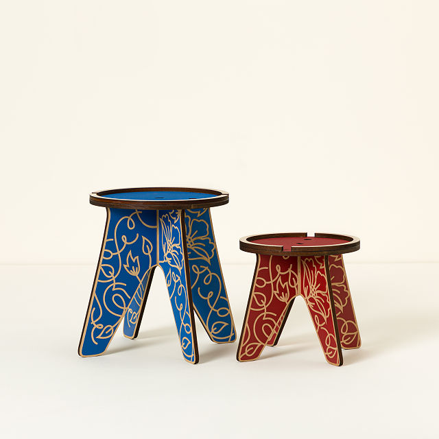 Hand Painted Flower Pot Stand Plants Goods