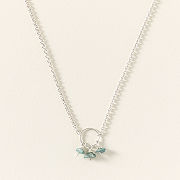 Delicate Raw Blue Diamond Necklace