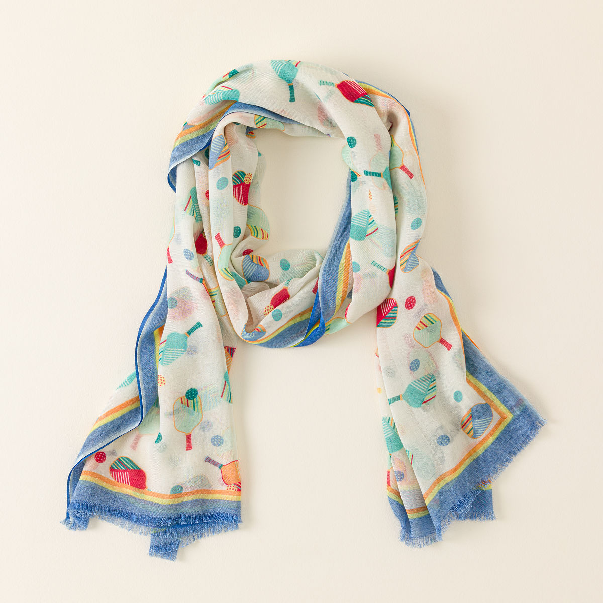Uncommon Goods | Pickleballer's Embroidered Scarf | Sports