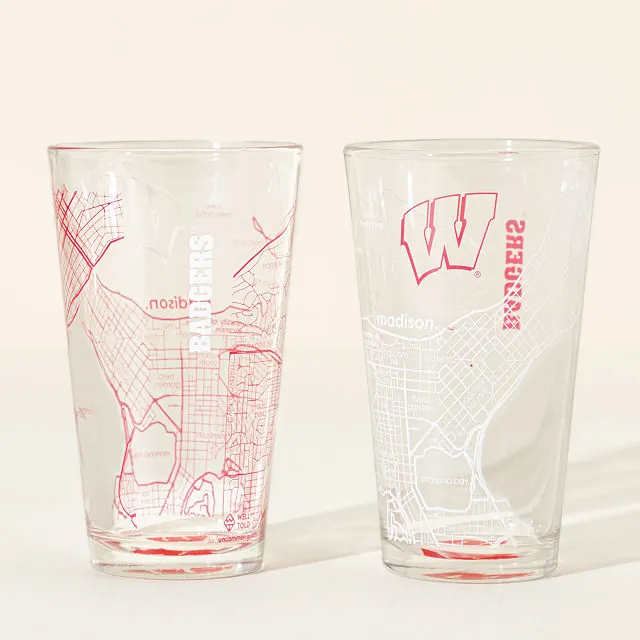 University of Wisconsin Pint Glasses