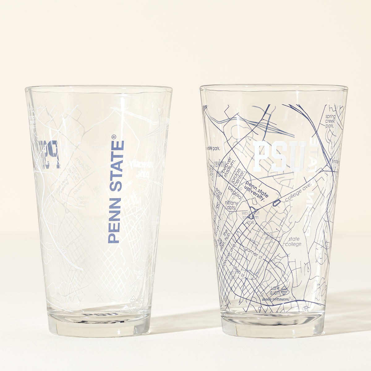 Your College Town Pint Glass - Set of 2 - Penn State University