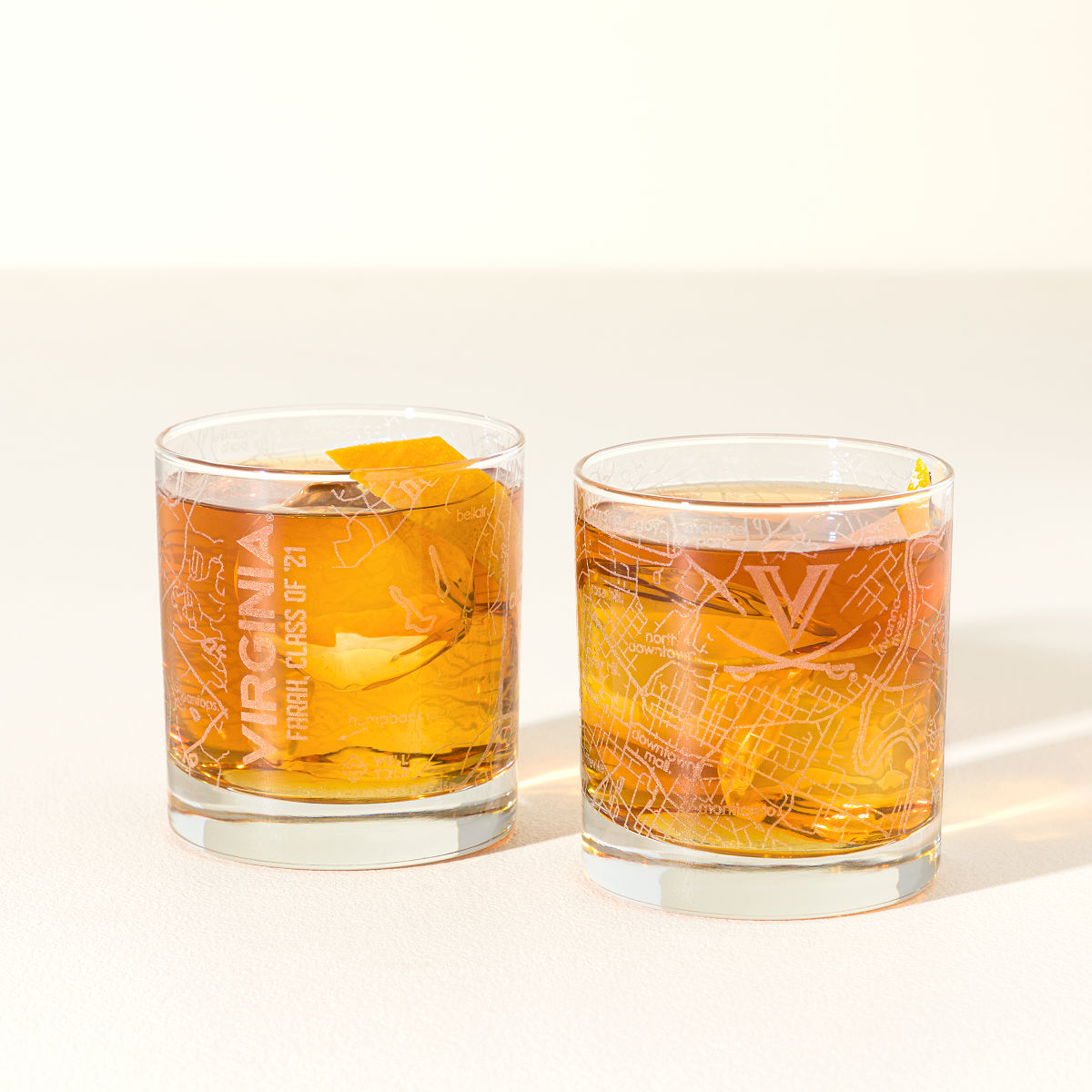 Uncommon Goods | Your College Town Personalized Rocks Glass Set
