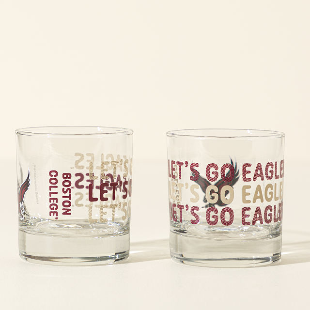 Show Your Spirit! College Rocks Glass - Set of 2