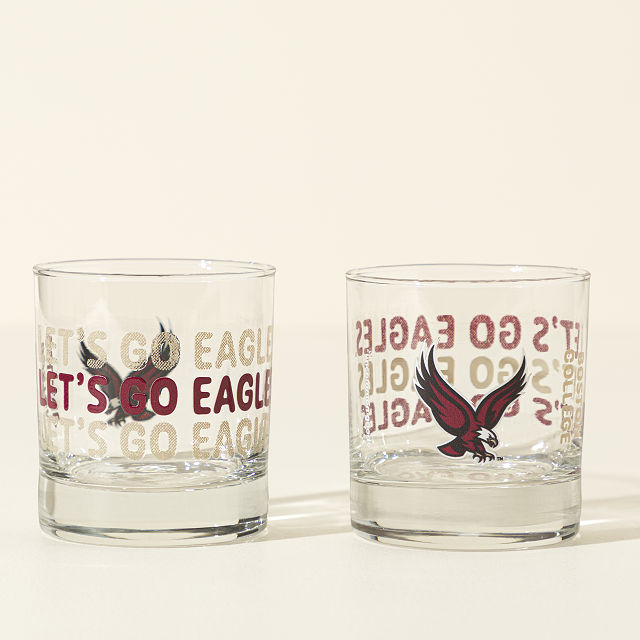 Show Your Spirit! College Rocks Glass - Set of 2