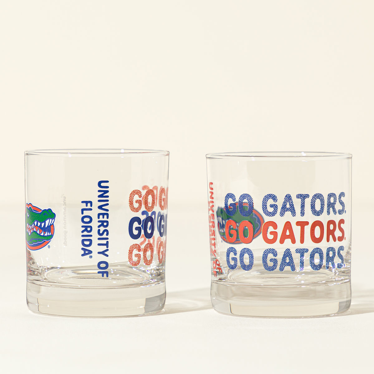 Show Your Spirit College Rocks Glass - Set of 2 - University of Florida