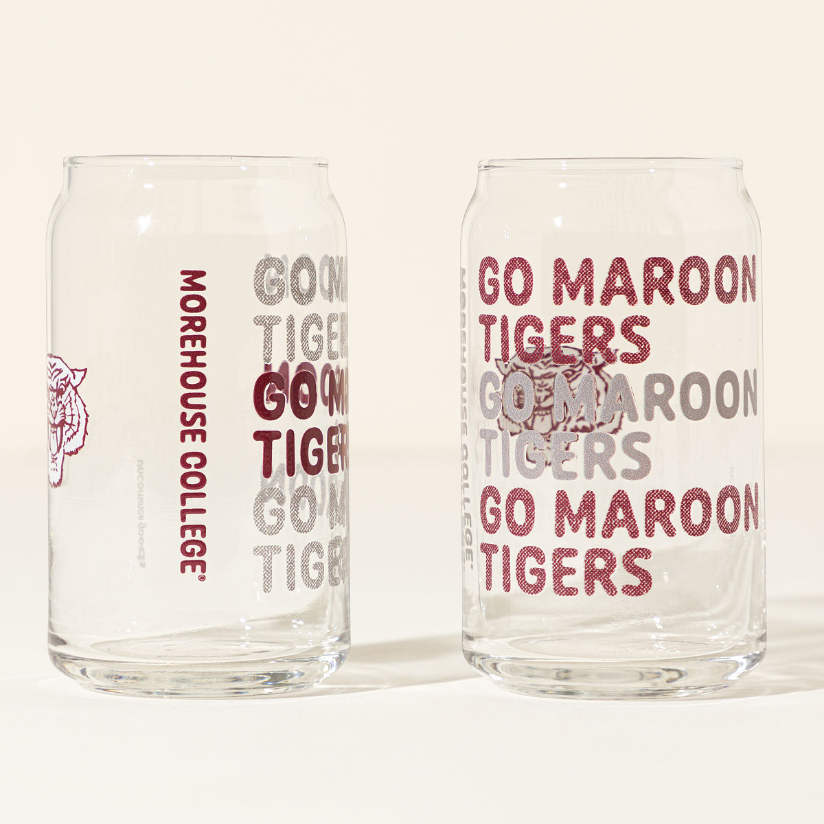 Show Your Spirit College Can-Shaped Glass Set - Morehouse College