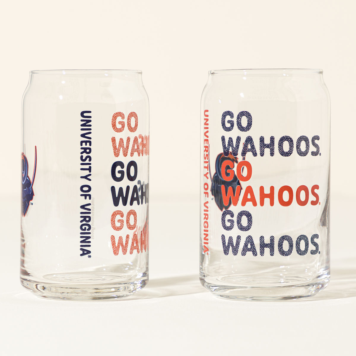Show Your Spirit College Can-Shaped Glass Set - University of Virginia