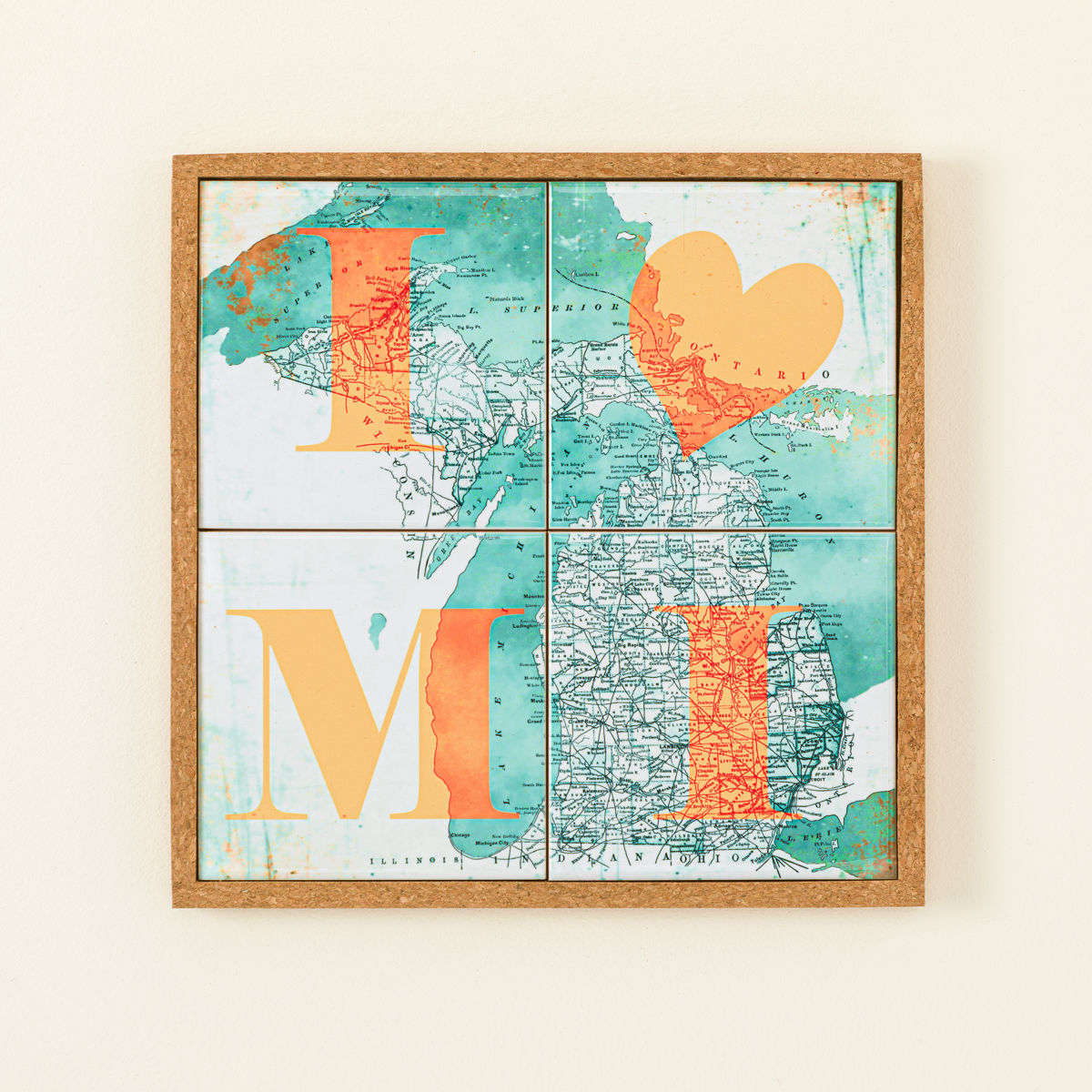 Home State Coaster & Trivet Set - Michigan
