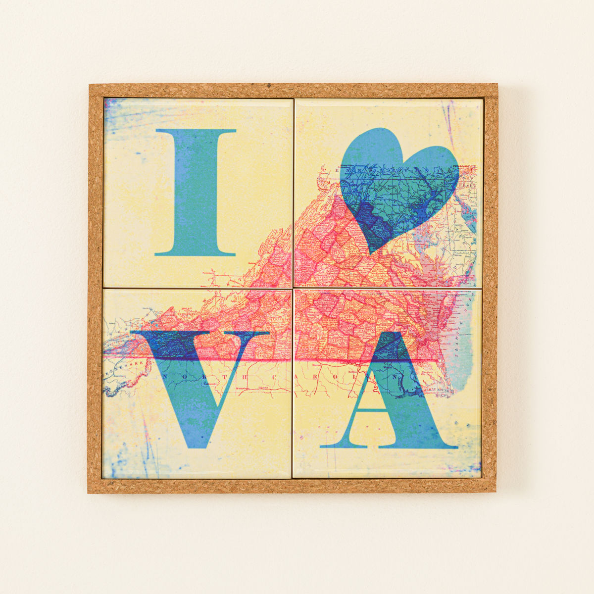 Home State Coaster & Trivet Set - Virginia