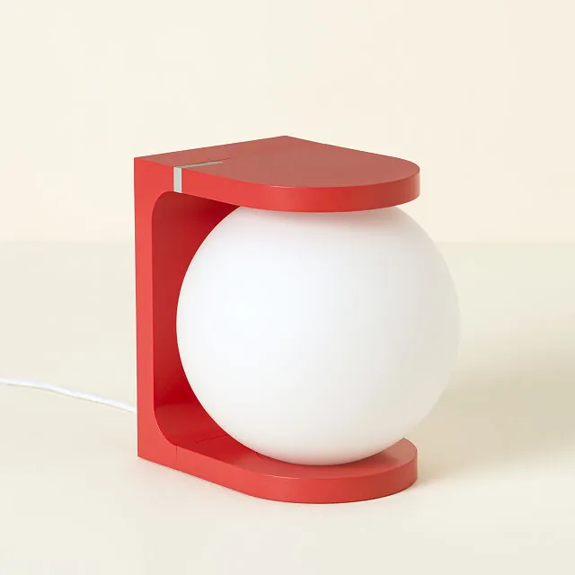 Wireless Charger Table Lamp Red
