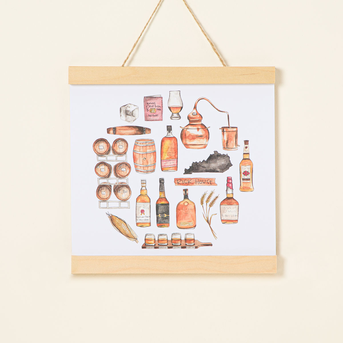 Happy Hour Bar Cart Art
