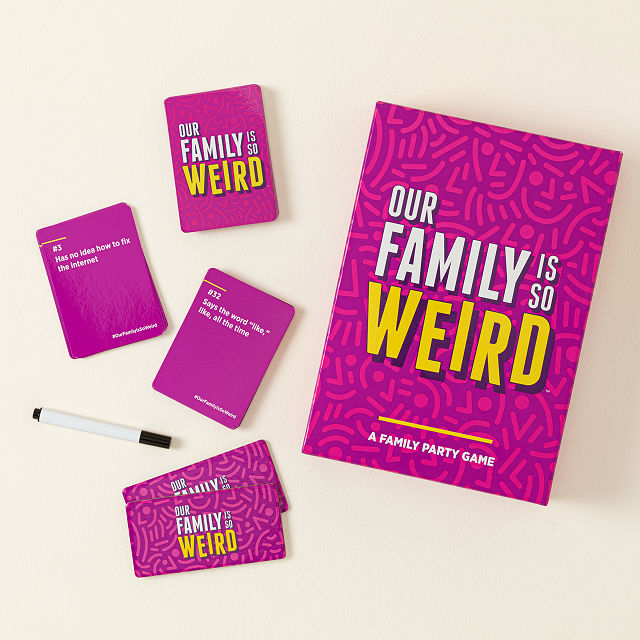 Uncommon Goods | Our Family Is So Weird Party Game | Card Game