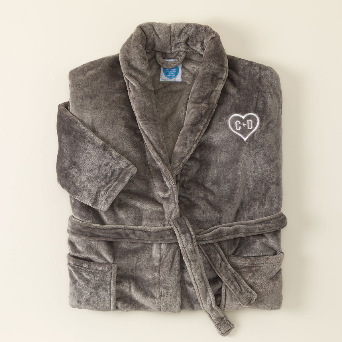 Custom Embroidered Sweetheart Robe - 1 Heart