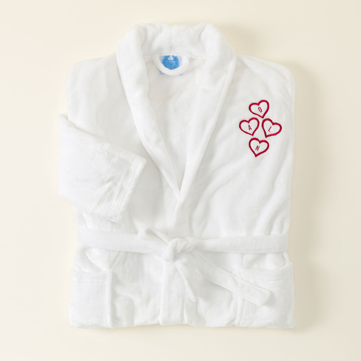 Custom Embroidered Sweetheart Robe - 2-4 Hearts