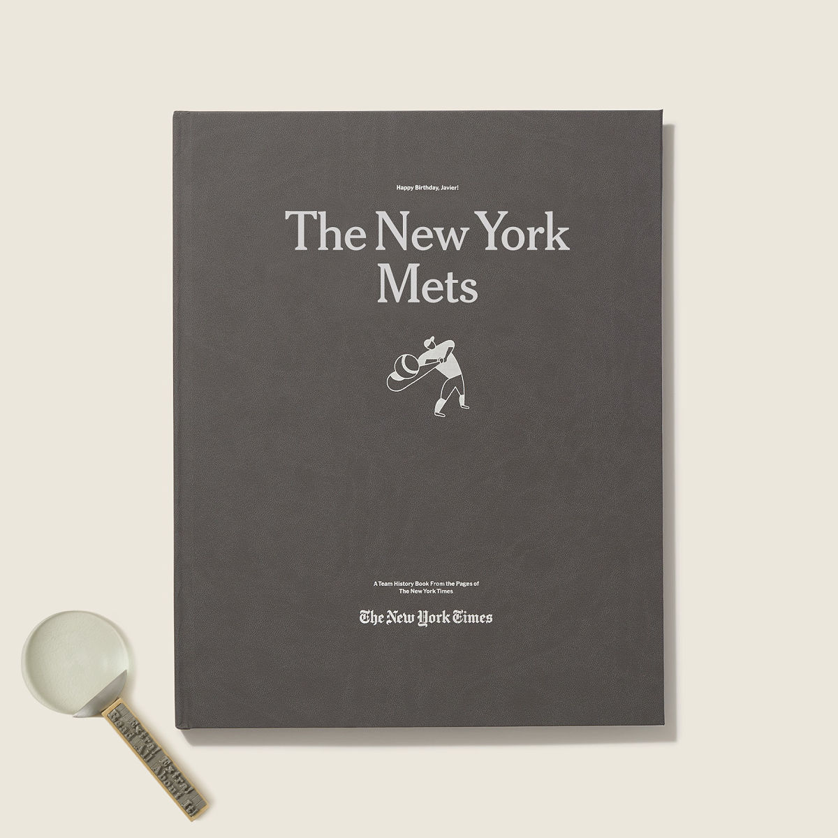 New York Times Custom Baseball Book - New York Mets - Magnifying Glass