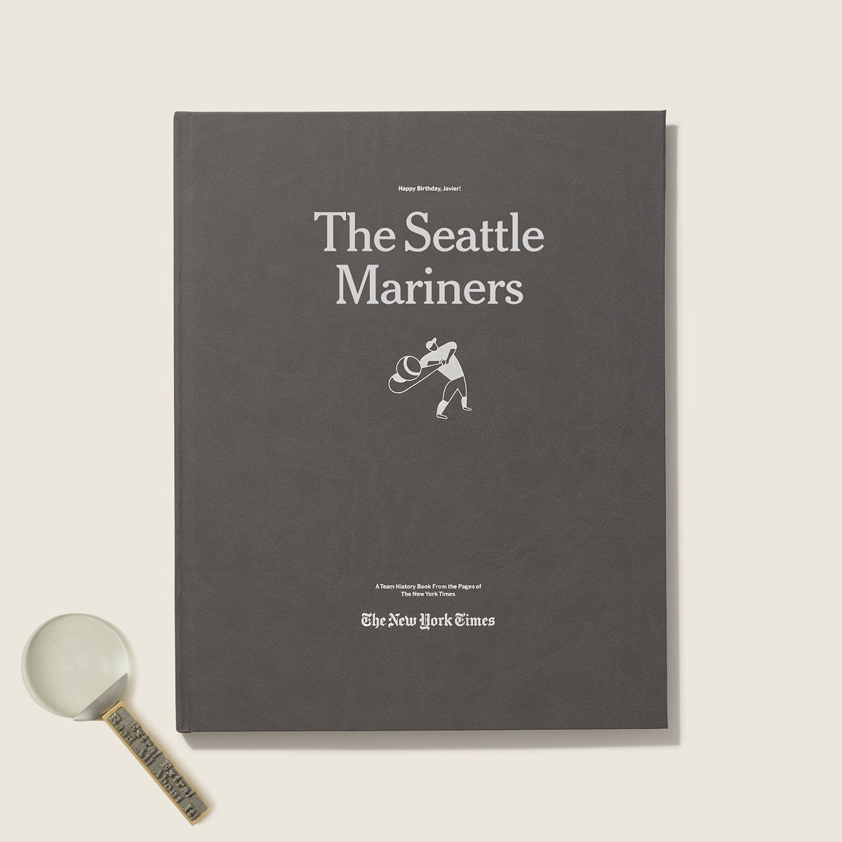 New York Times Custom Baseball Book - Seattle Mariners - Magnifying Glass