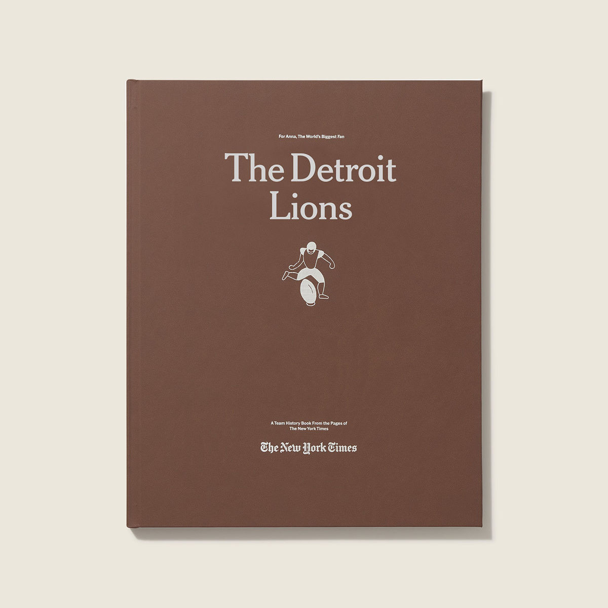 New York Times Custom Football Book - Detroit Lions