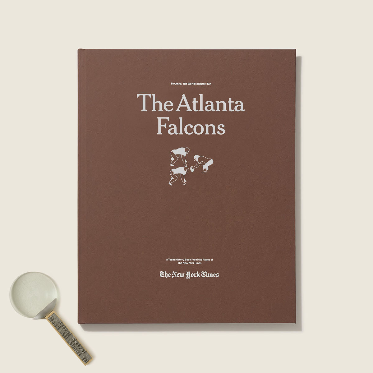New York Times Custom Football Book - Atlanta Falcons - Magnifying Glass