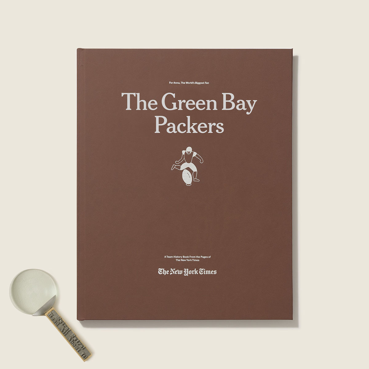 New York Times Custom Football Book - Green Bay Packers - Magnifying Glass