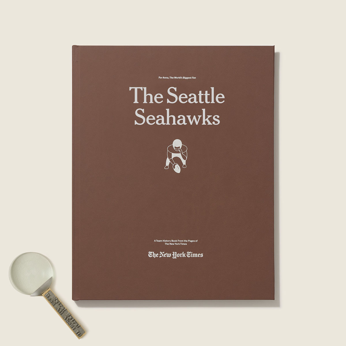 New York Times Custom Football Book - Seattle Seahawks - Magnifying Glass