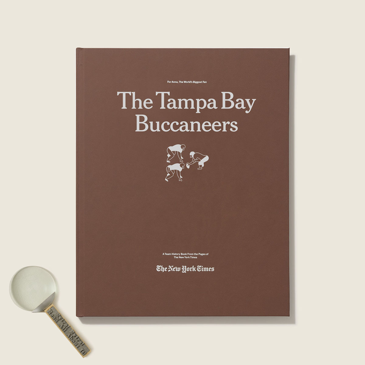 New York Times Custom Football Book - Tampa Bay Buccaneers - Magnifying Glass