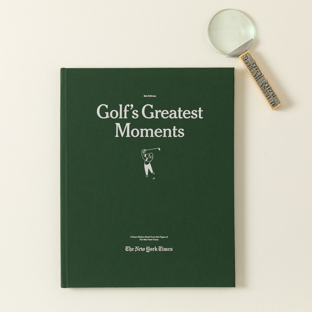 New York Times Personalized Golf History Book - Golf History Book with Magnifying Glass