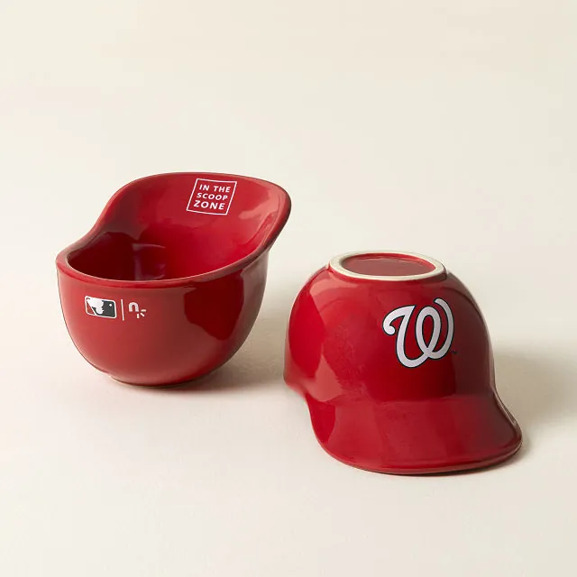 MLB Sundae Slugger Ceramic Ice Cream Bowl Set
