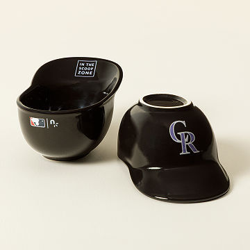 MLB Sundae Slugger Ceramic Ice Cream Bowl Set