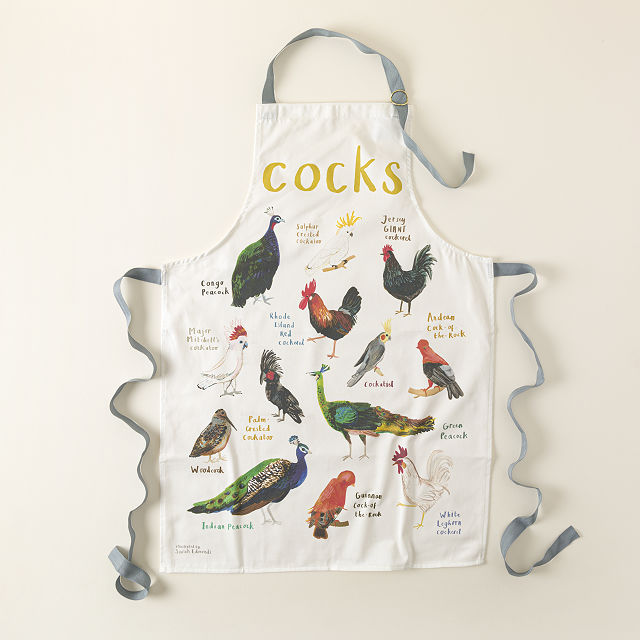 Fowl Language Apron – Peckers & Cocks
